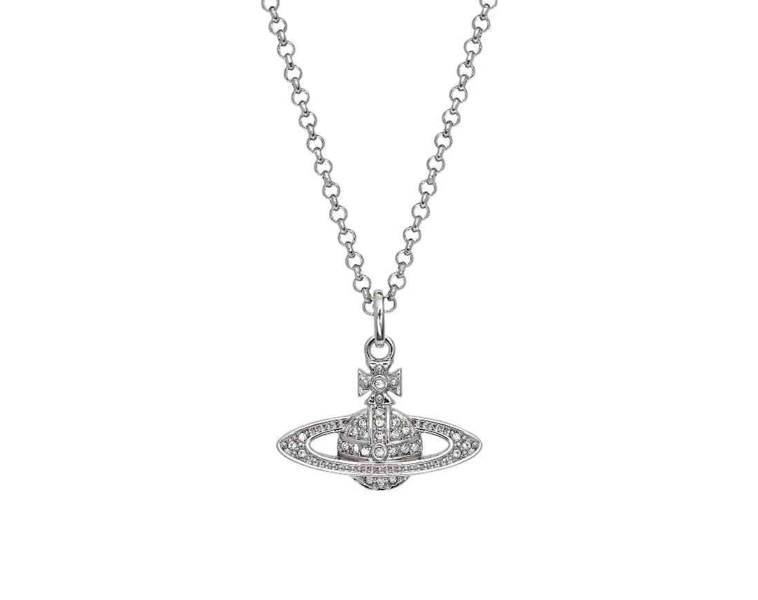 Crystal-Embellished Orb Pendant Necklace D15516992