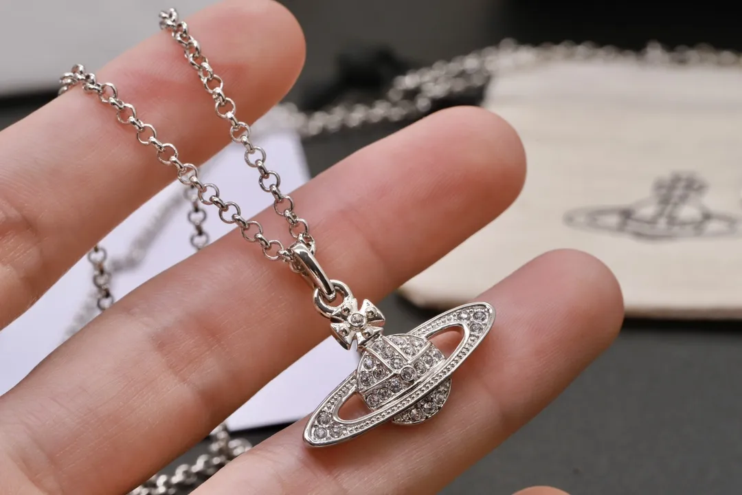 Crystal-Embellished Orb Pendant Necklace D15516992 — view 4