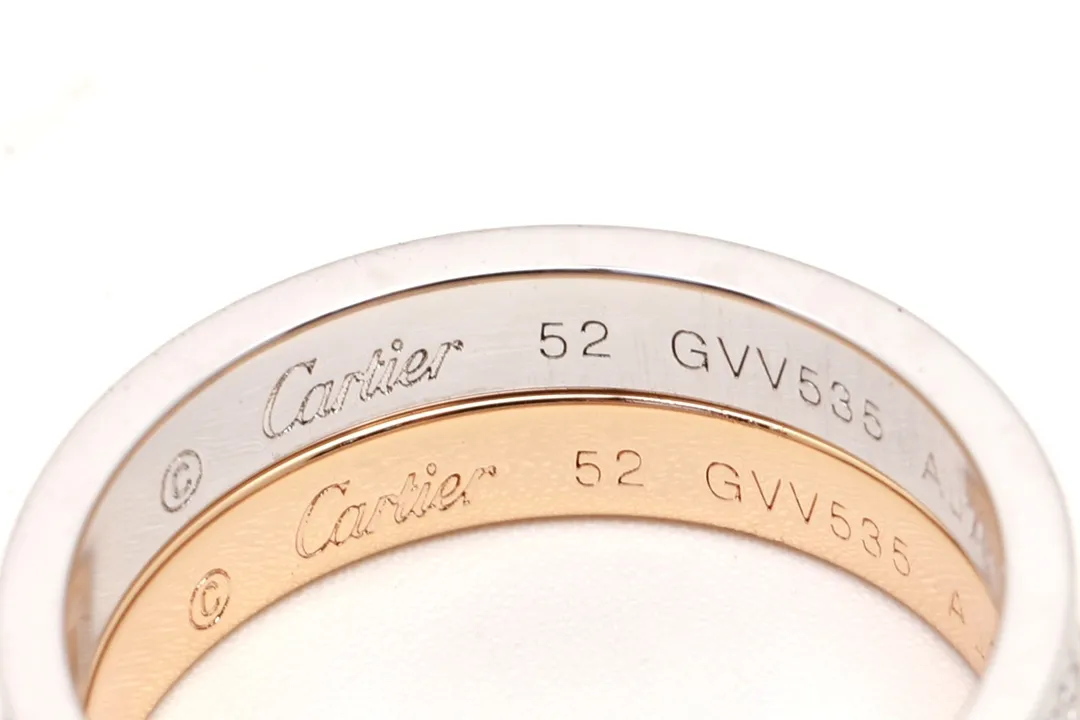 Love Pavé Diamond Band Ring (Gold-Plated Brass) D16517071 — view 4