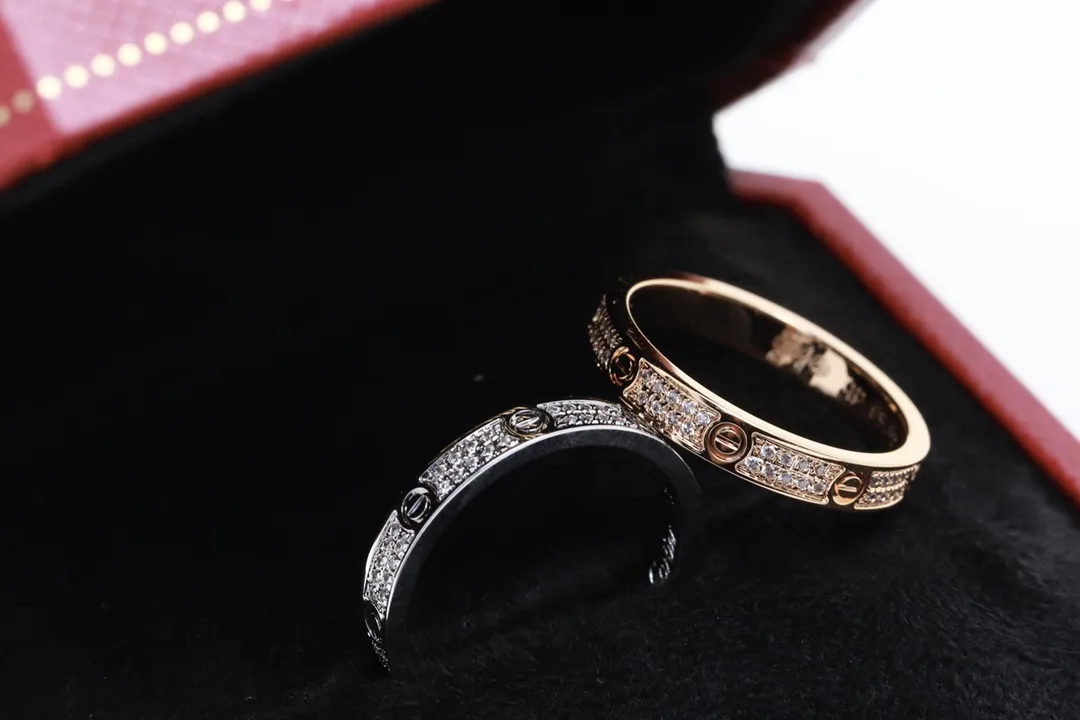 Love Pavé Diamond Band Ring (Gold-Plated Brass) D16517071 — view 8