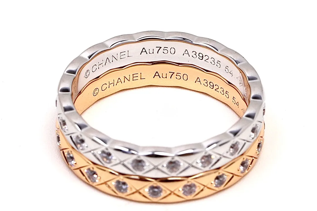 Coco Crush Diamond-Set Slim Ring D23516798 — view 4