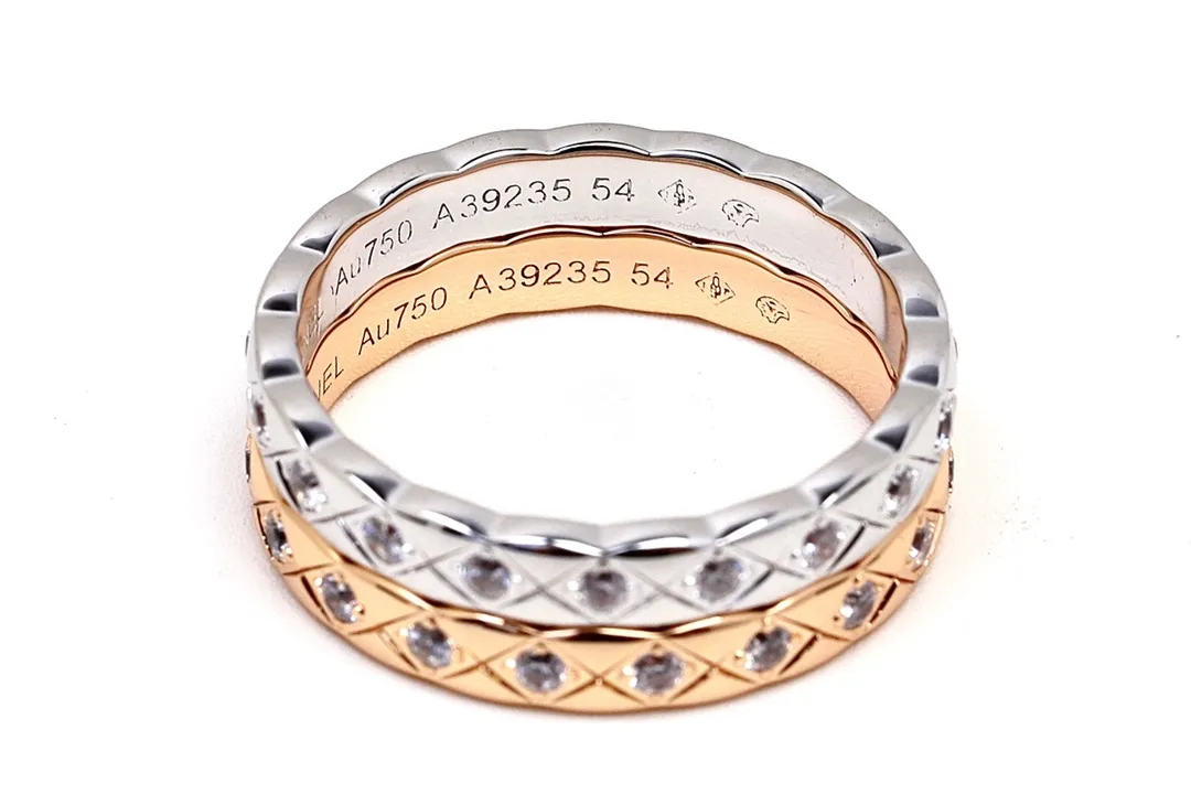 Coco Crush Diamond-Set Slim Ring D23516798 — view 5