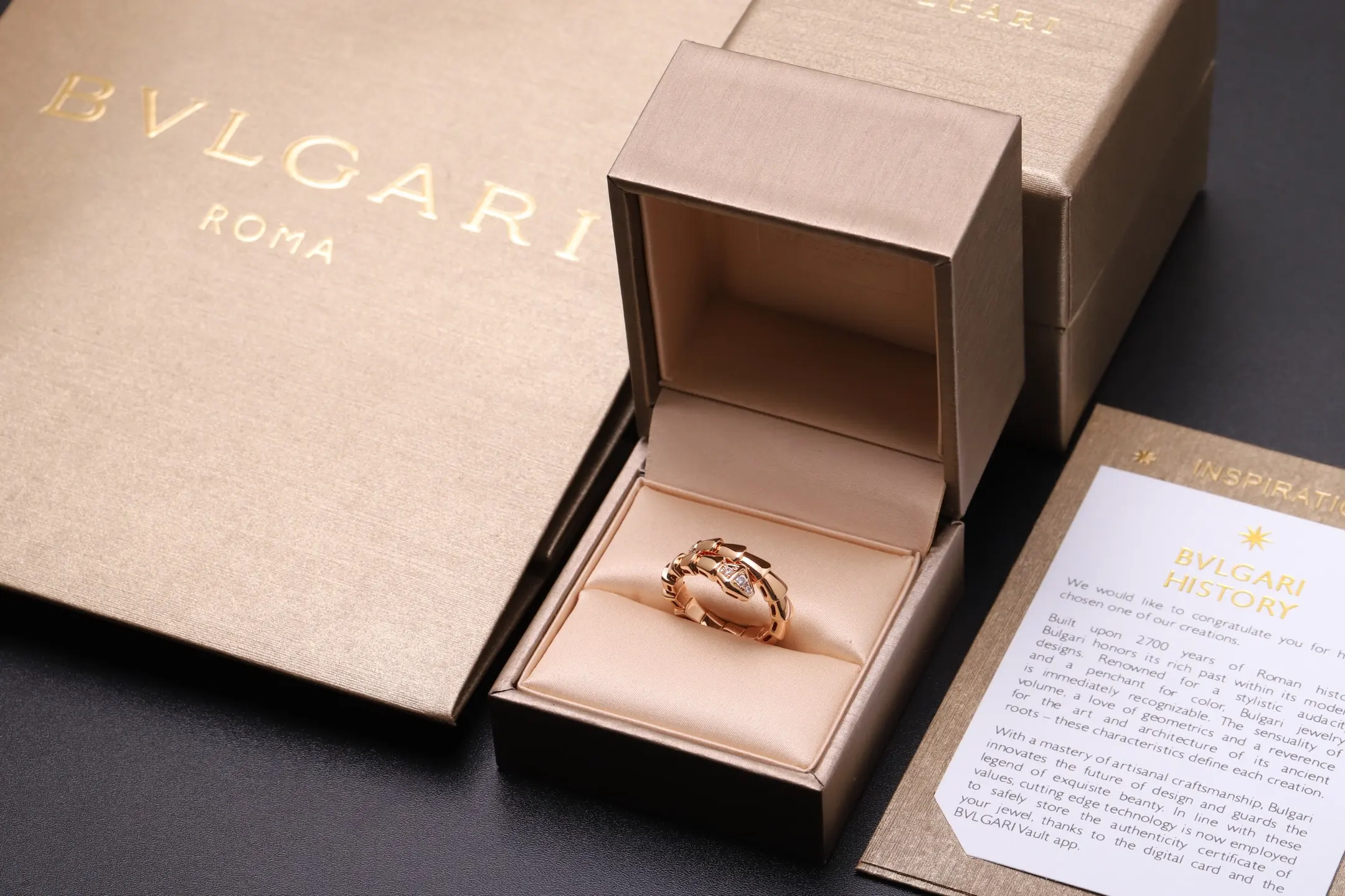 Serpenti Viper Ring with Crystal Accents D17017403 — view 2