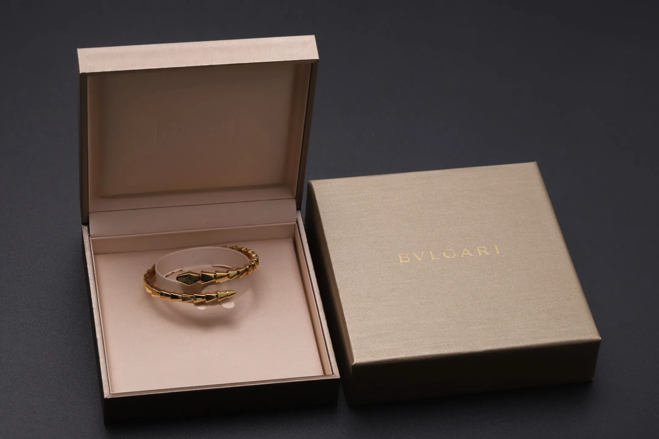Serpenti Viper Coil Bracelet (Gold-Plated Brass) D20517106 — view 2