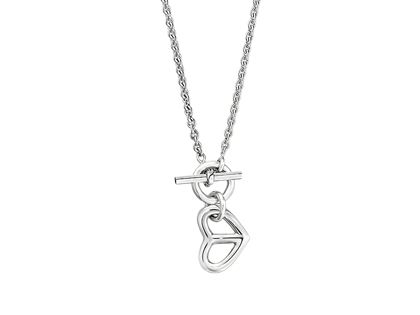 Vertige de Cœur Heart Pendant Necklace (Sterling Silver) D21516783