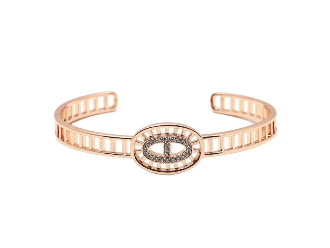Chaine d'Ancre Crystal-Embellished Cuff Bracelet D18017548