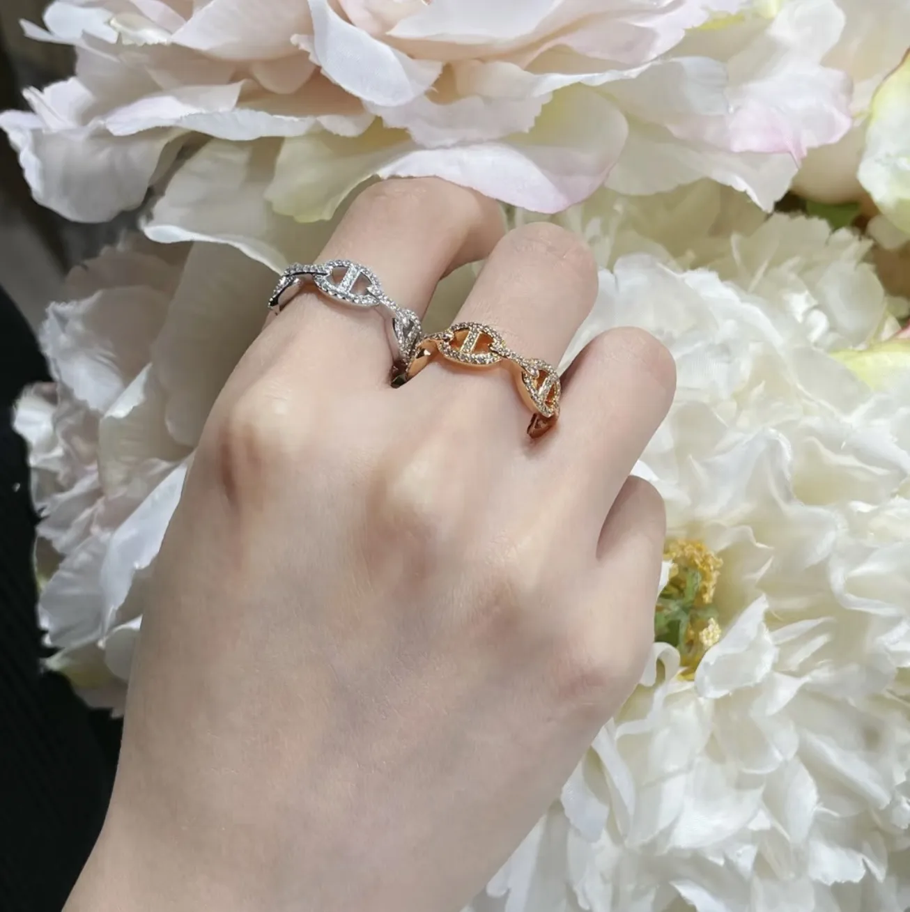 Farandole Chaine d'Ancre Diamond Ring (Sterling Silver) D15017685 — view 8
