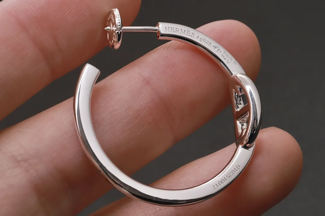 Chaine d'Ancre Hoop Earrings (Gold-Plated Brass) D14516625 — view 5