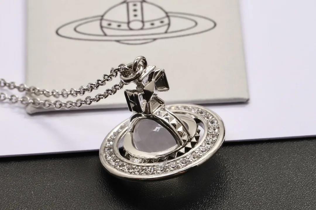 Crystal-Embellished Orb Pendant Necklace D14016993 — view 3