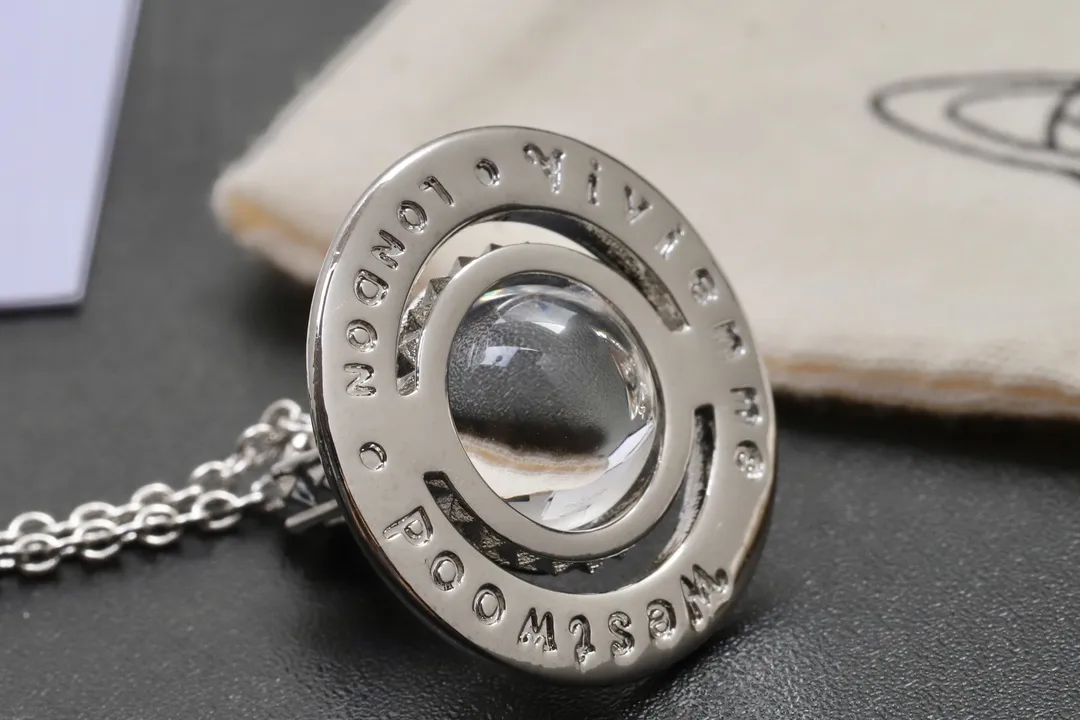 Crystal-Embellished Orb Pendant Necklace D14016993 — view 7
