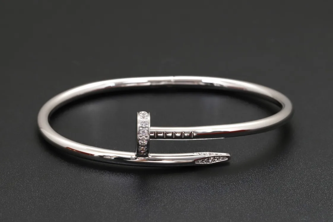 Juste un Clou Style Pave Nail Bangle (Gold-Plated Brass) D22016884