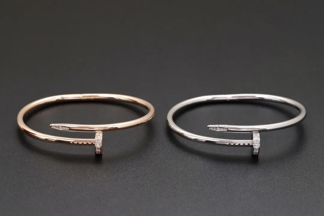 Juste un Clou Style Pave Nail Bangle (Gold-Plated Brass) D22016884 — view 3