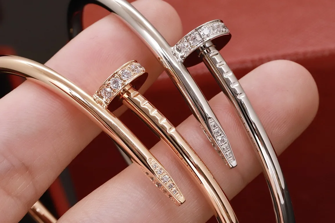 Juste un Clou Style Pave Nail Bangle (Gold-Plated Brass) D22016884 — view 5