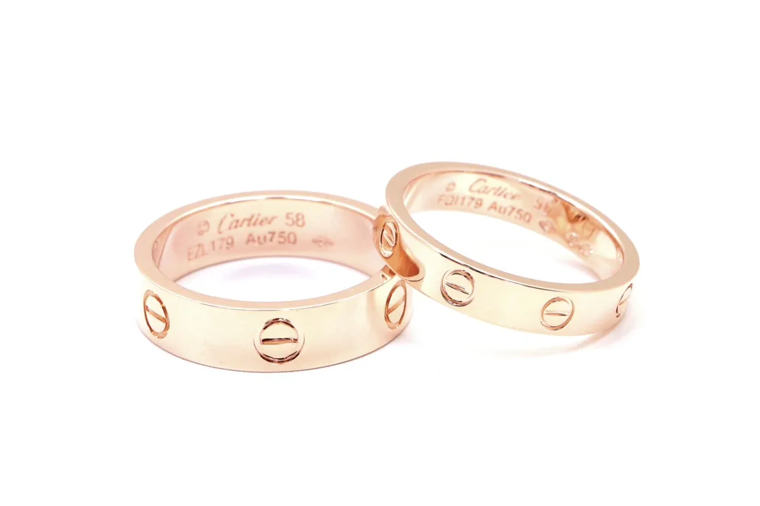 Love Screw Motif Band Ring (Gold-Plated Brass) D14017077