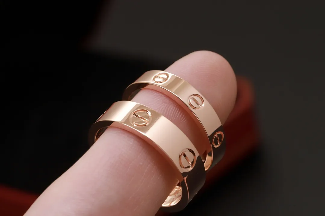 Love Screw Motif Band Ring (Gold-Plated Brass) D14017077 — view 7