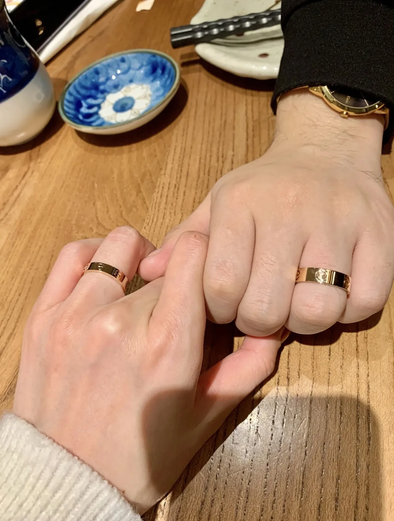 Love Screw Motif Band Ring (Gold-Plated Brass) D14017077 — view 9