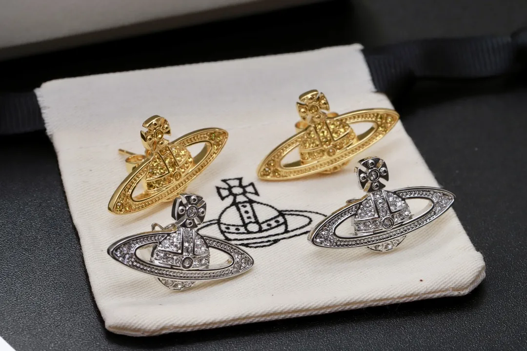 Crystal-Embellished Orb Stud Earrings D13016978 — view 3