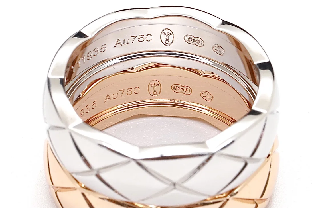 Coco Crush Quilted Motif Ring (Sterling Silver) D27016796 — view 4