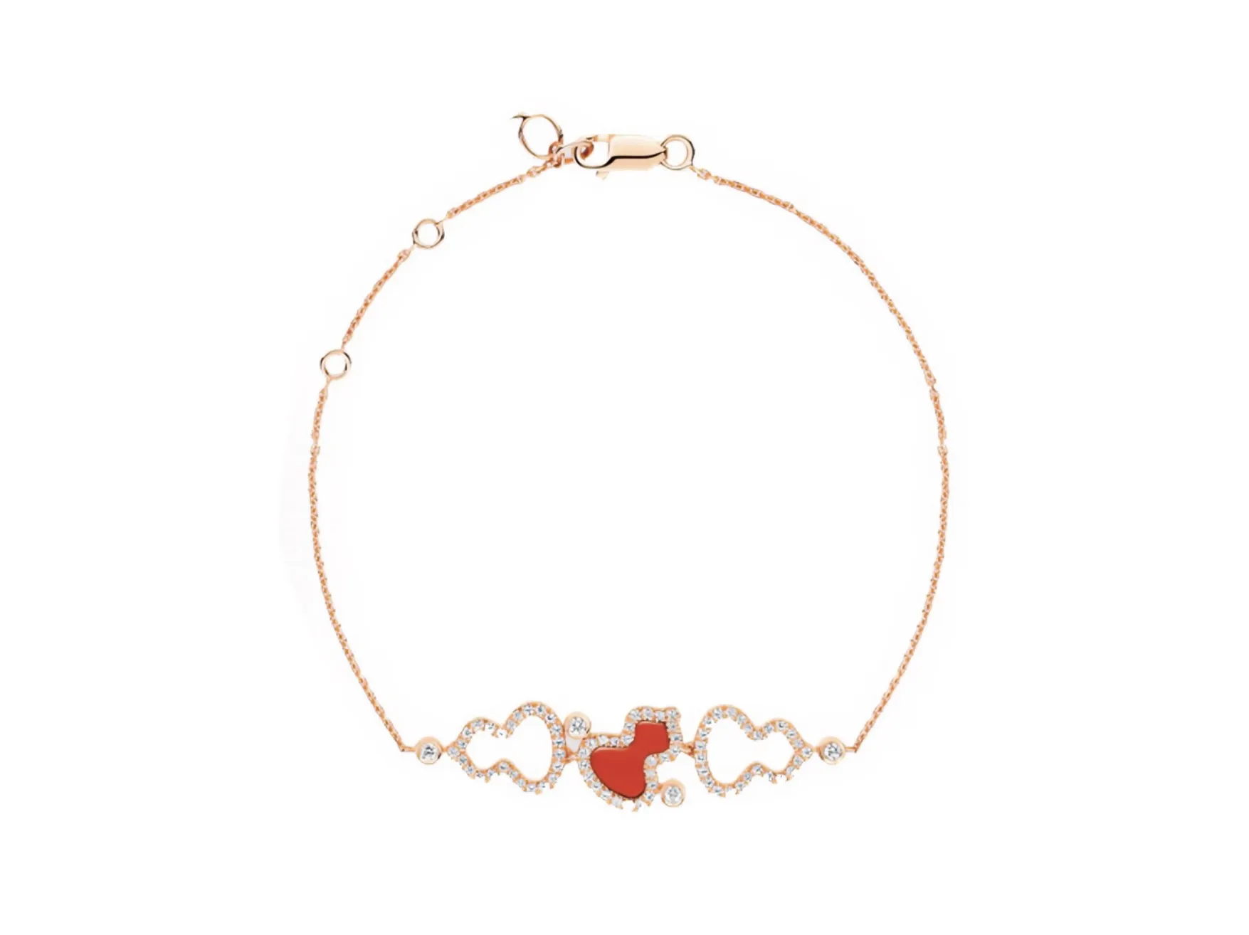 Wulu Cut-Out Agate Bracelet (Gold-Plated Brass) D15017043