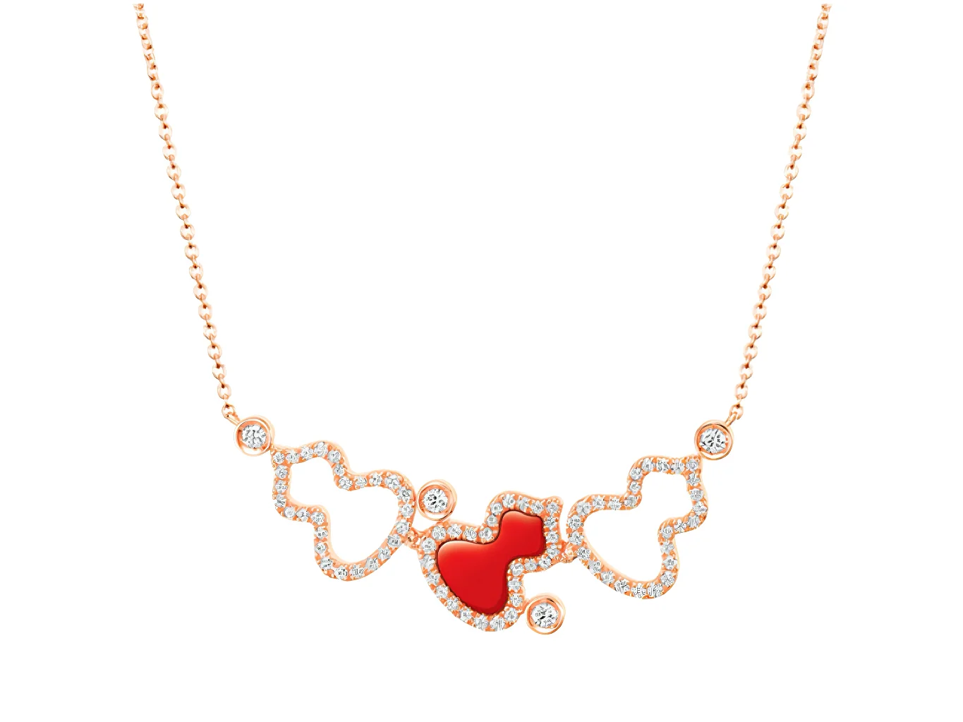 Wulu Openwork Agate Pendant Necklace (Gold-Plated Brass) D17517047