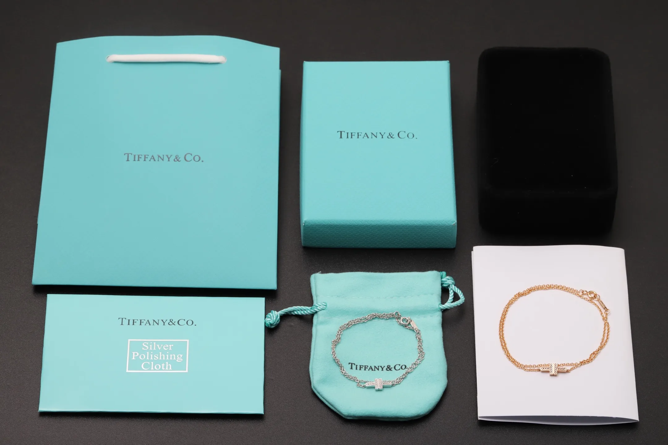 Tiffany T Diamond Double Chain Bracelet D14517384 — view 2