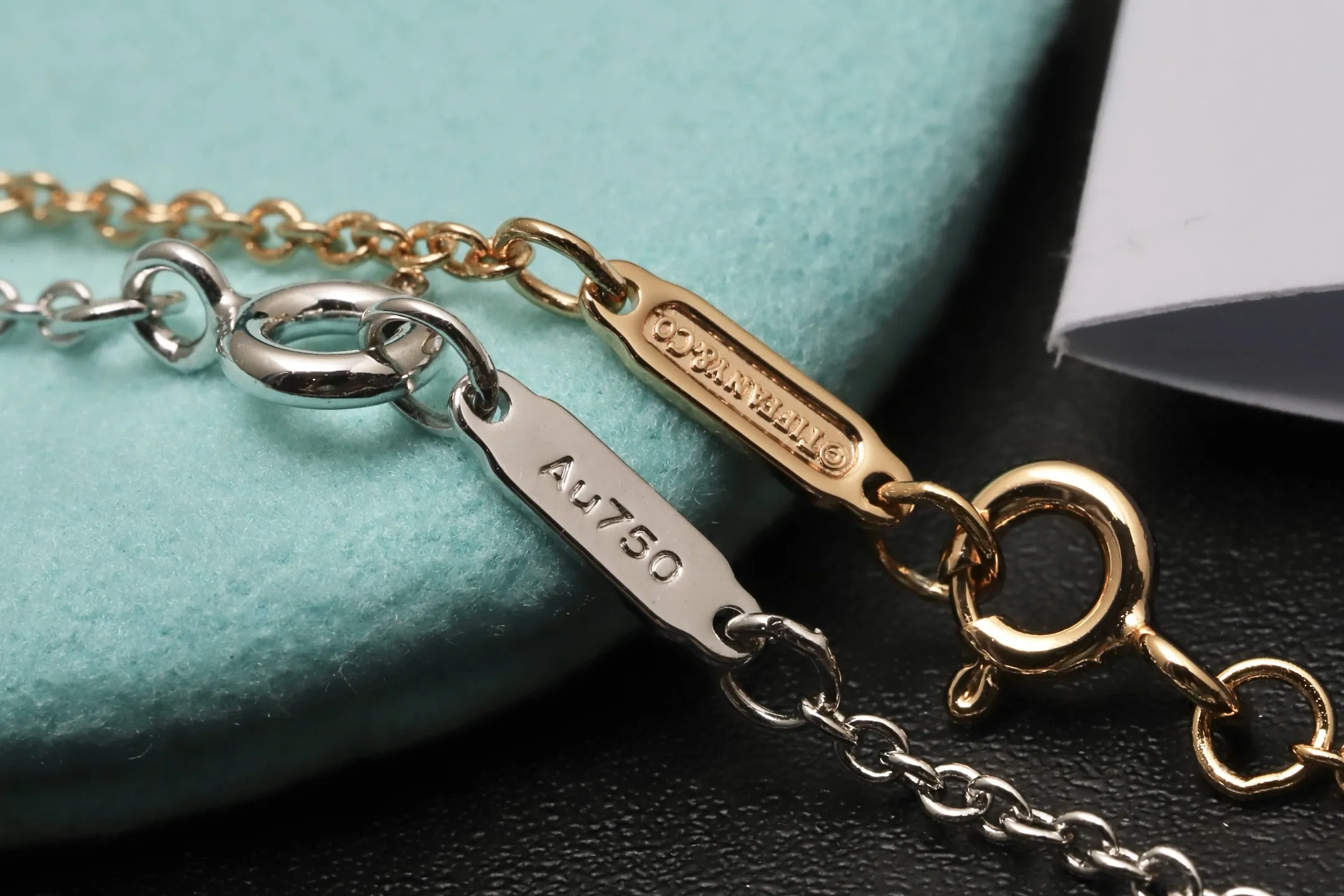 Tiffany T Diamond Double Chain Bracelet D14517384 — view 7