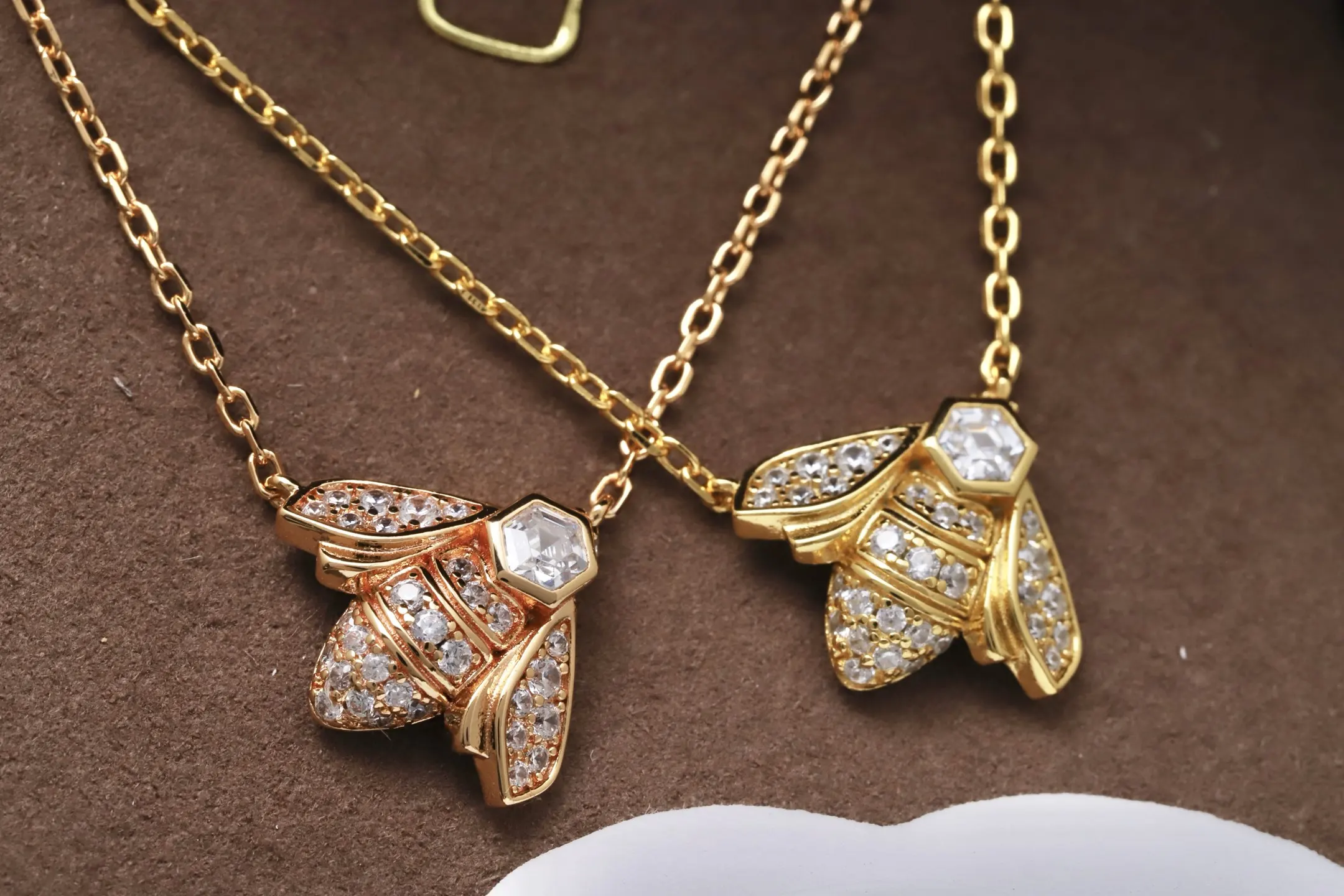 Bee My Love Diamond Pendant Necklace (Sterling Silver) D24016601 — view 3