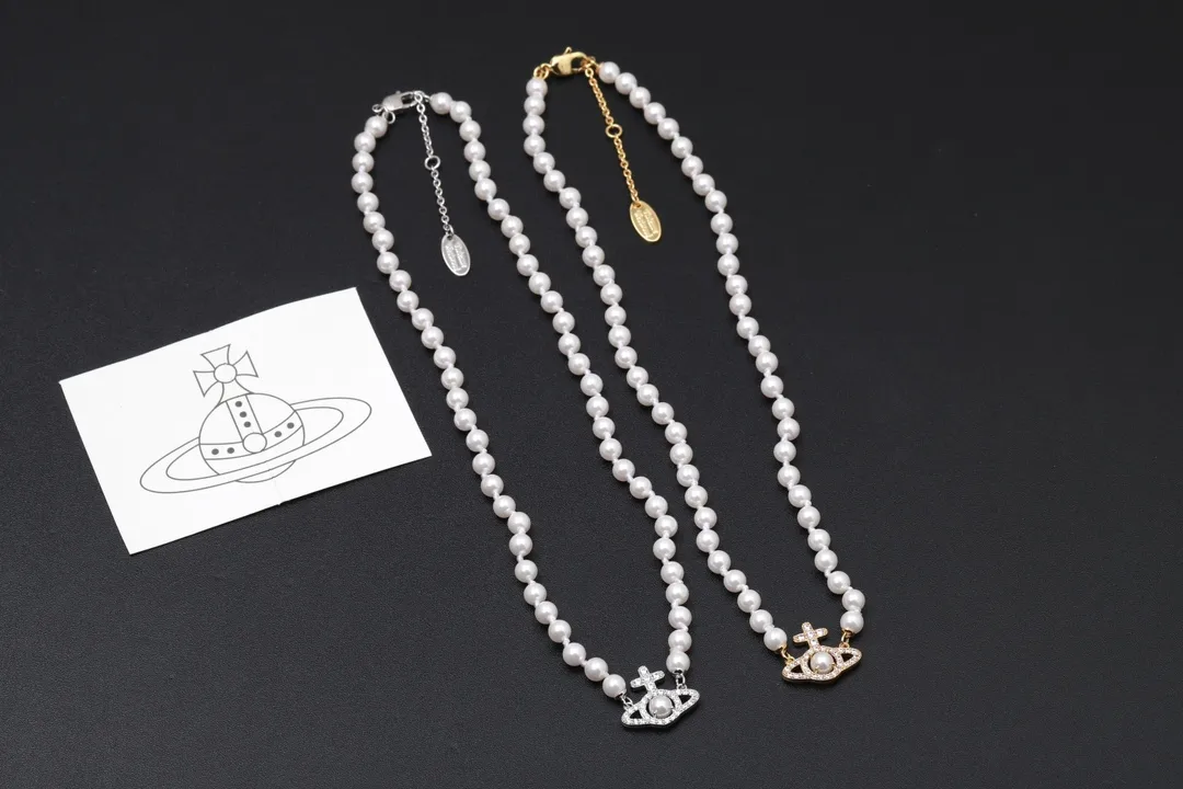Mini Bas Relief Faux-Pearl Orb Necklace D16516986 — view 3