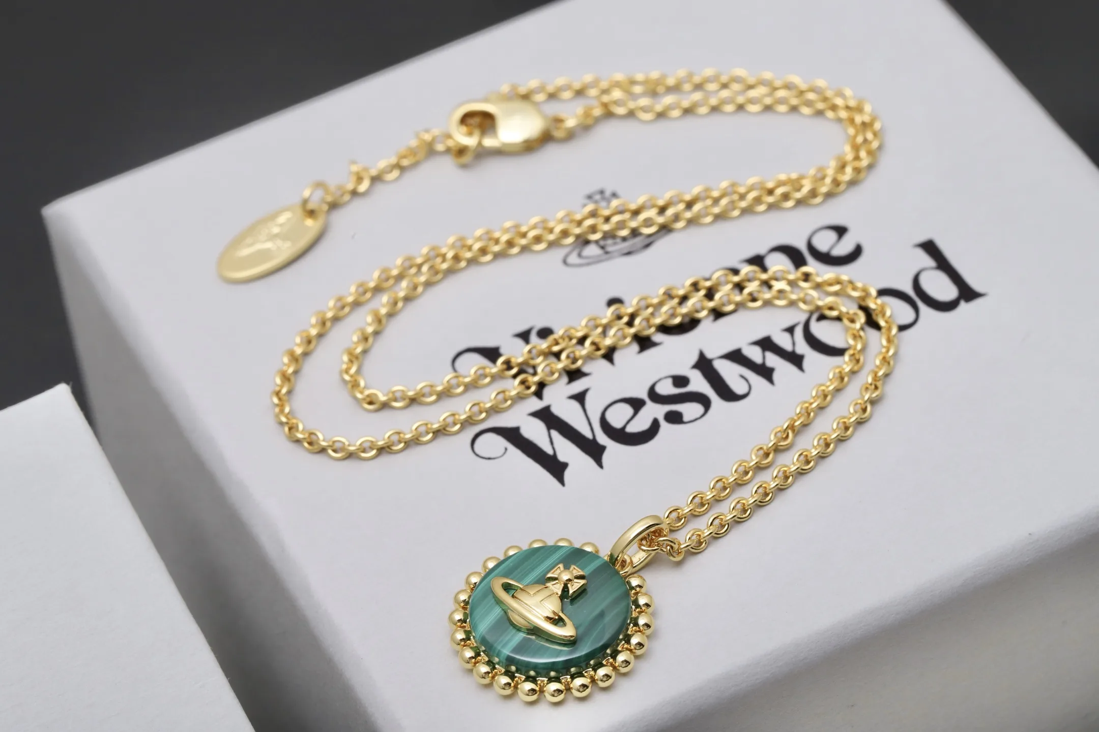 Enamel Orb Pendant Necklace with Swarovski Crystals D18017000 — view 2