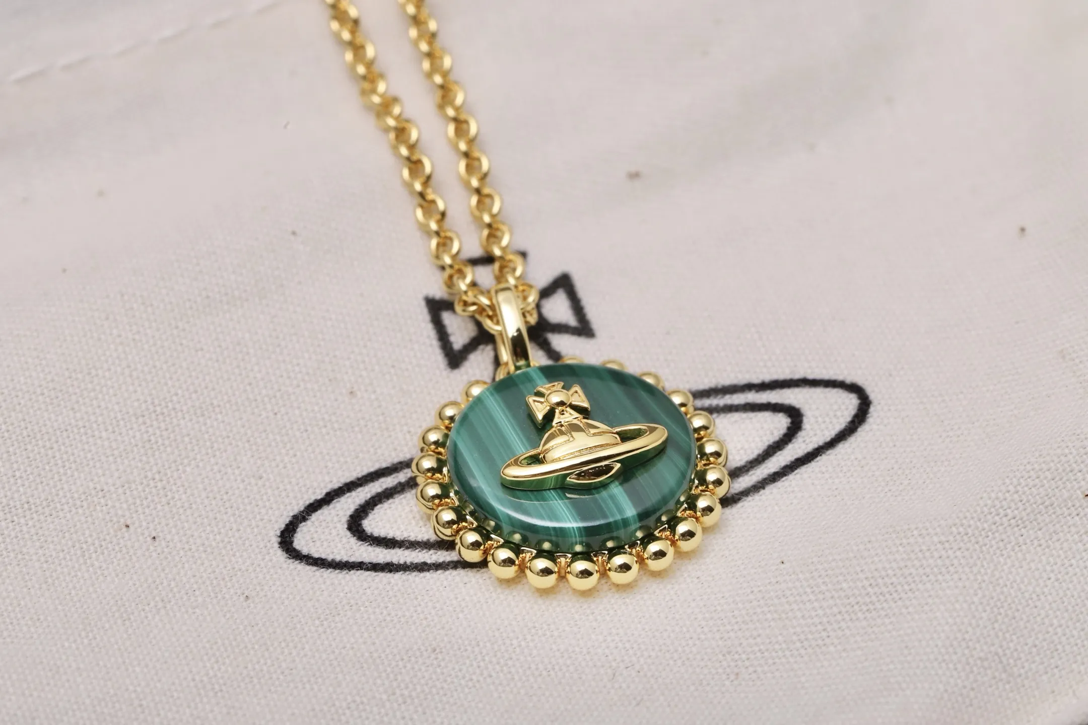 Enamel Orb Pendant Necklace with Swarovski Crystals D18017000 — view 3