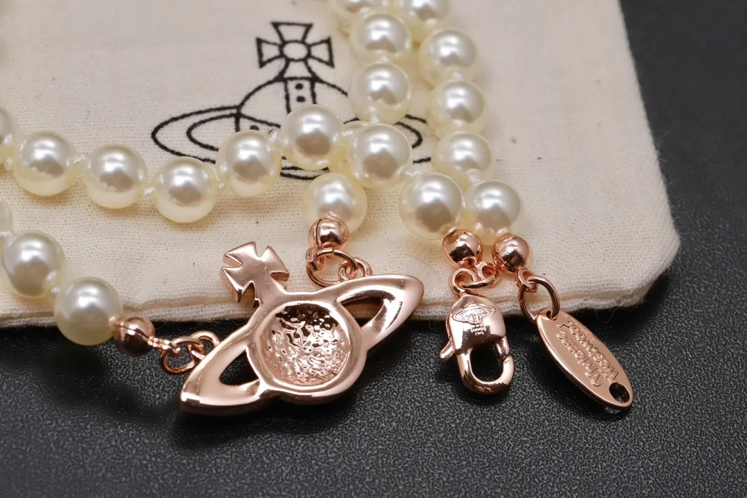 Orb Relief Pearl Necklace D16016997 — view 3