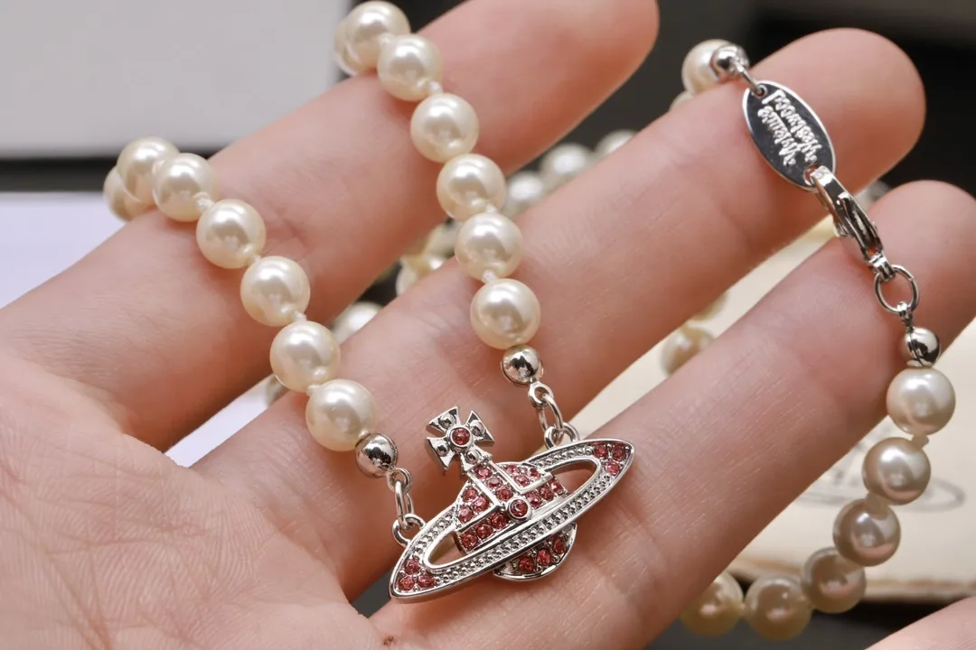 Orb Relief Pearl Necklace D16016997 — view 5
