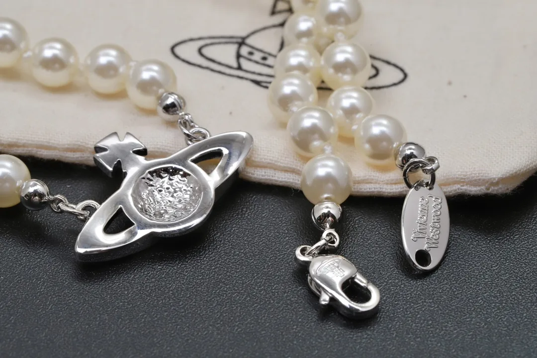 Orb Relief Pearl Necklace D16016996 — view 3