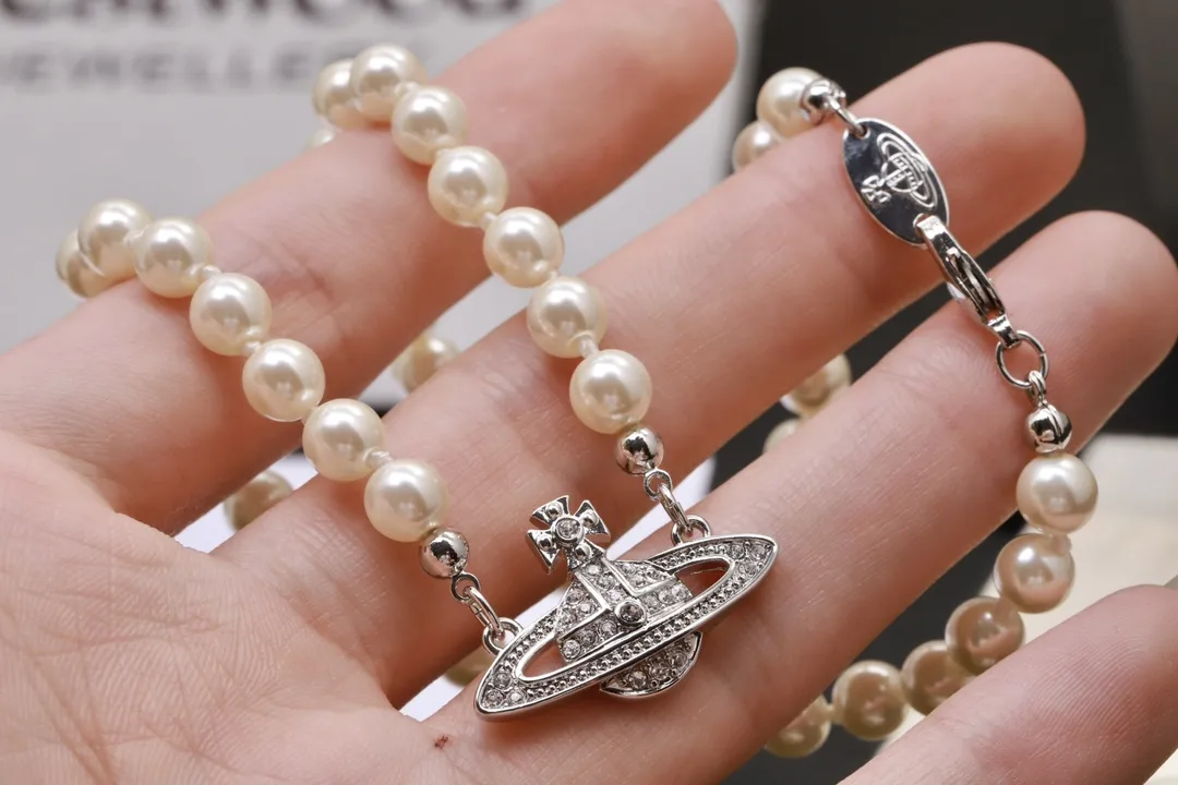 Orb Relief Pearl Necklace D16016996 — view 5