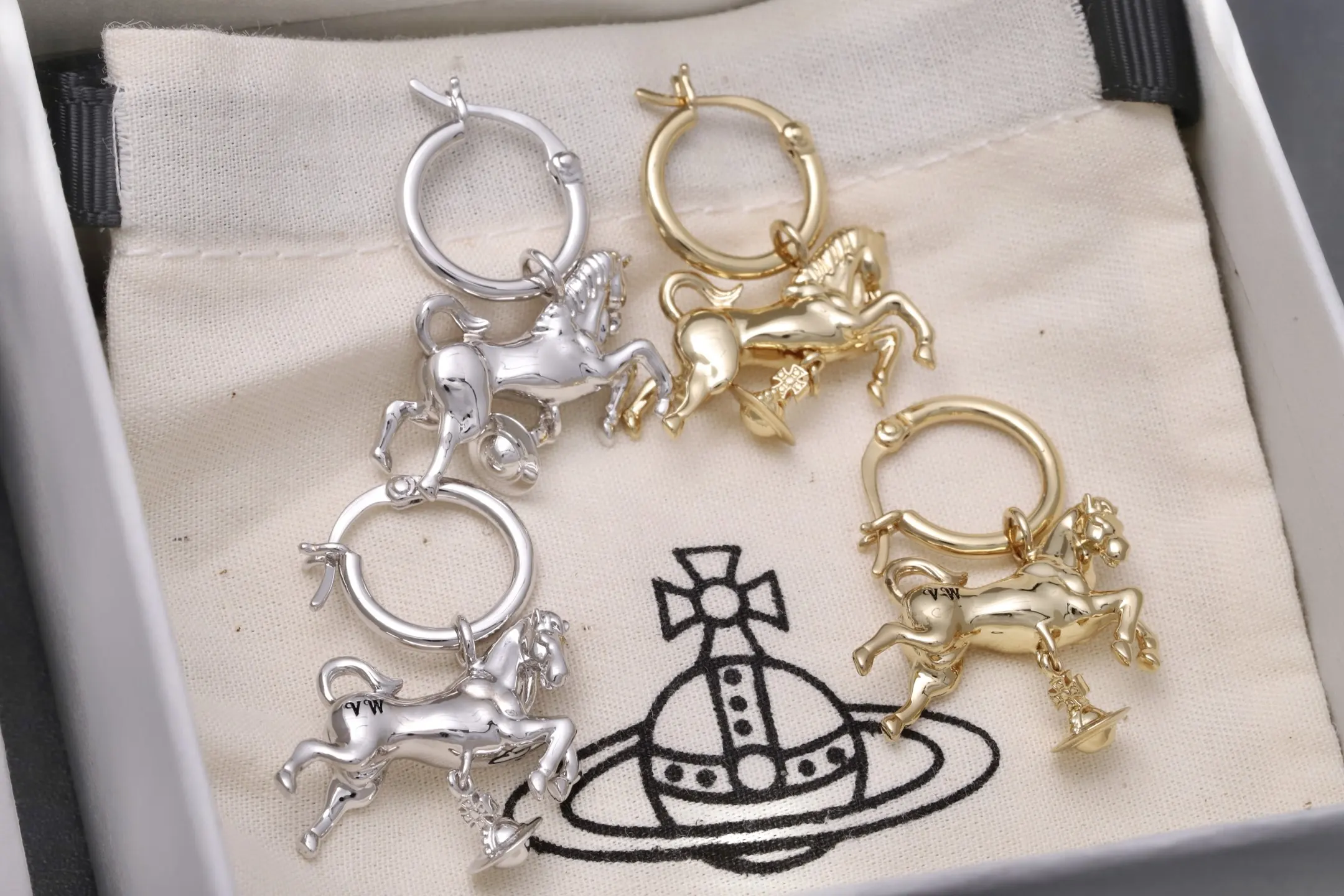 Year of the Horse Limited Edition Hoop Earrings D14016982 — view 2