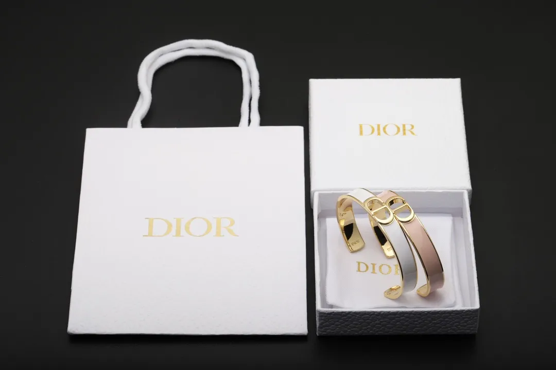 CD Navy Enamel Cuff Bracelet D15517255 — view 4