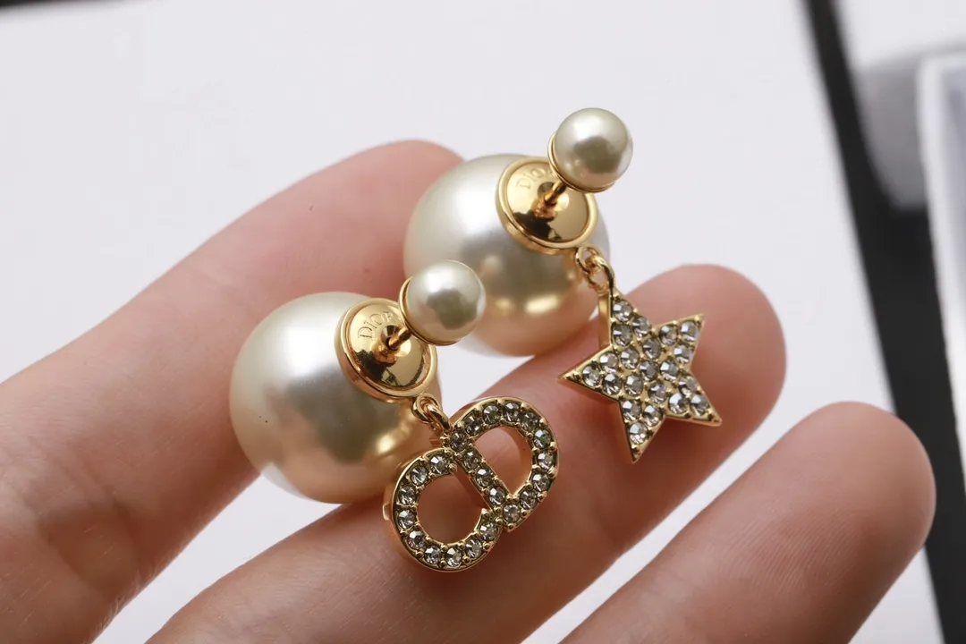 Tribales CD Star Crystal Earrings (Gold-Plated Brass) D14016679 — view 5