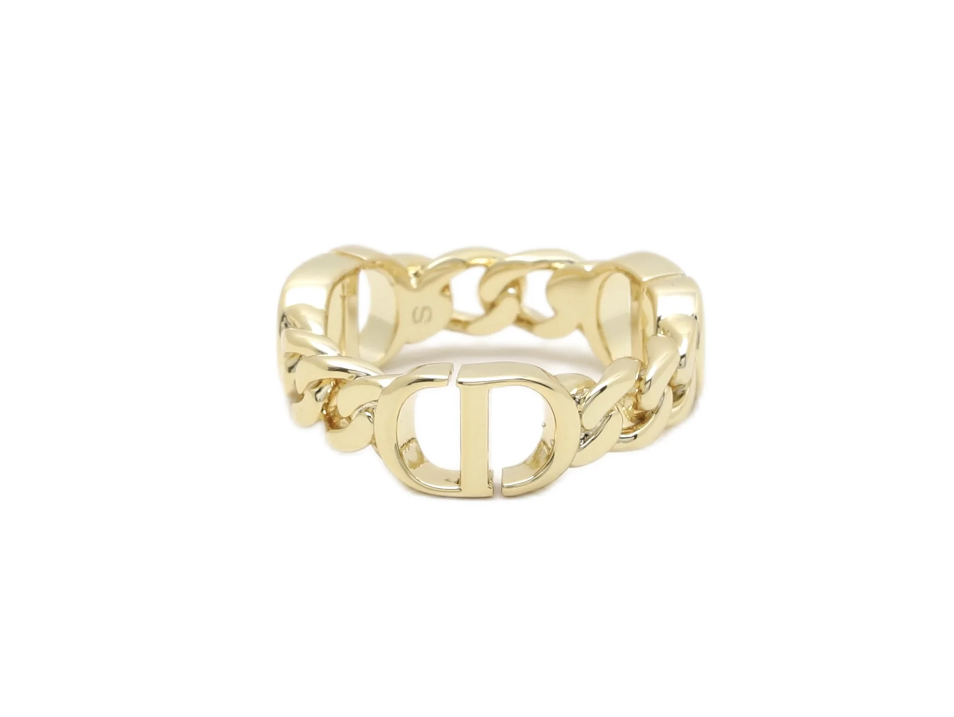 Crystal-Embellished CD Logo Ring Set D15017185 — view 2