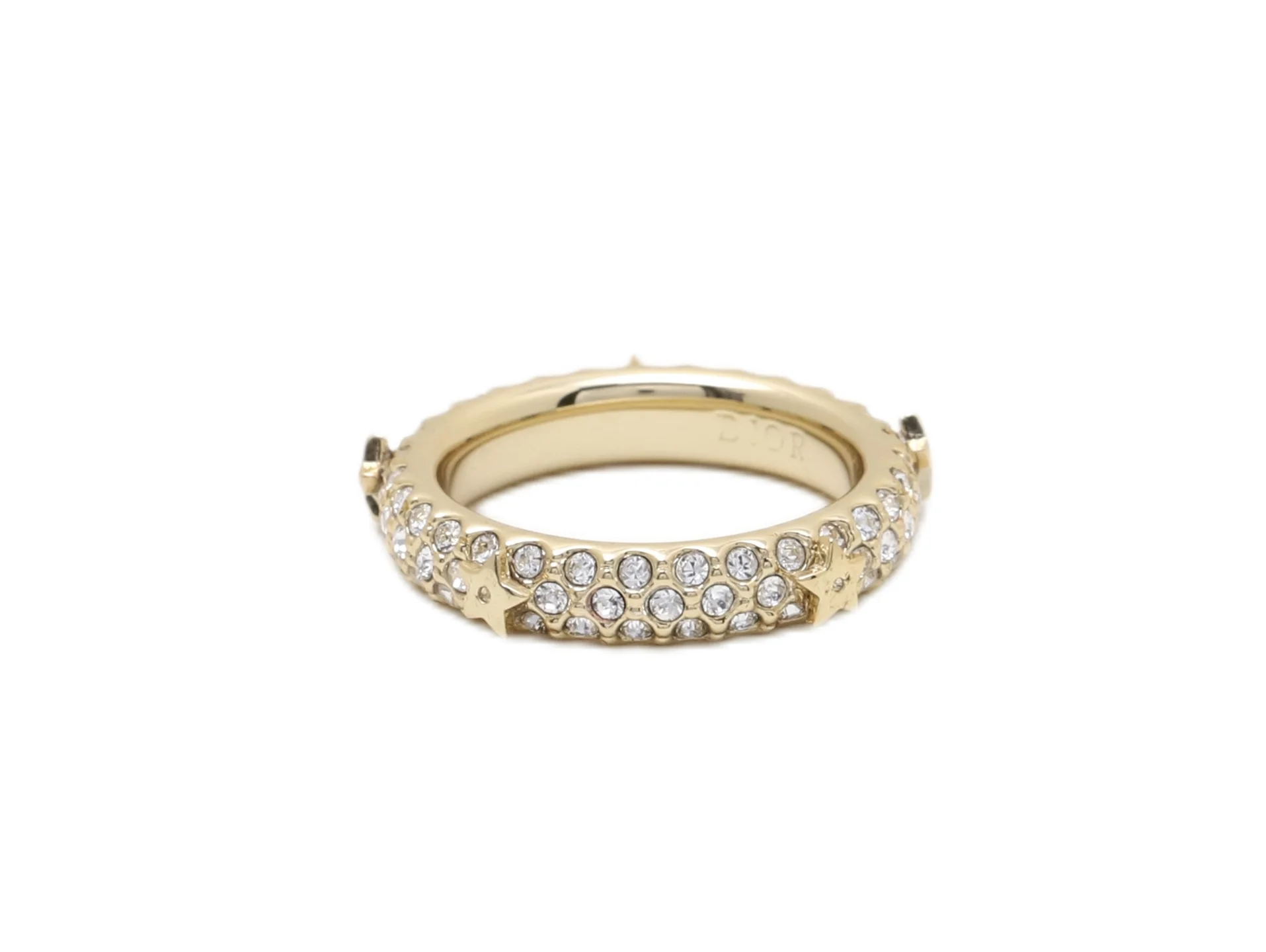 Crystal-Embellished CD Logo Ring Set D15017185 — view 3