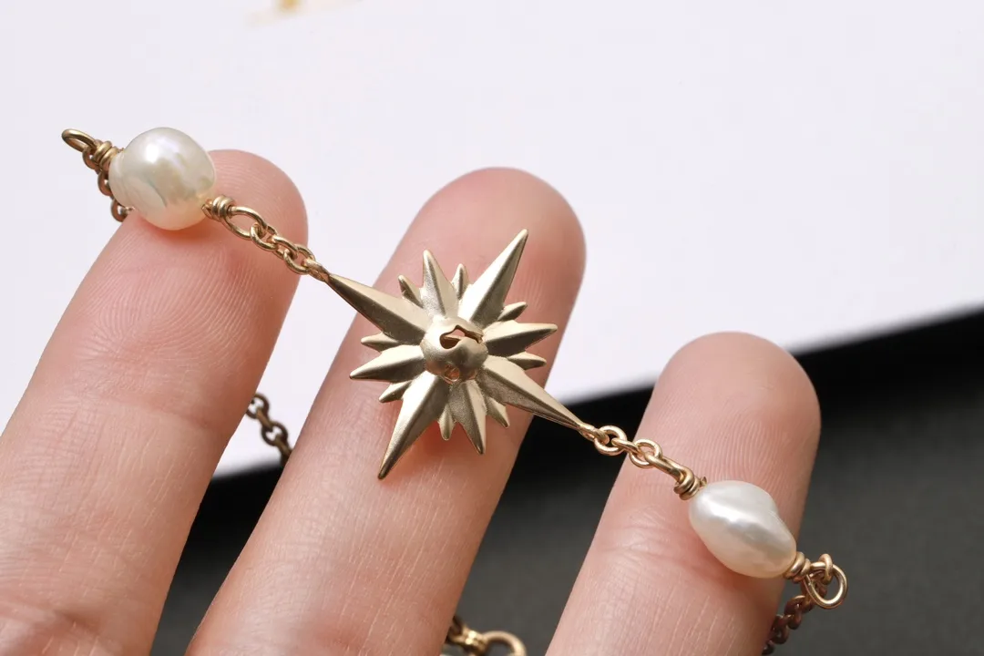 Dior Star and Faux Pearl Chain Bracelet D13517467 — view 6