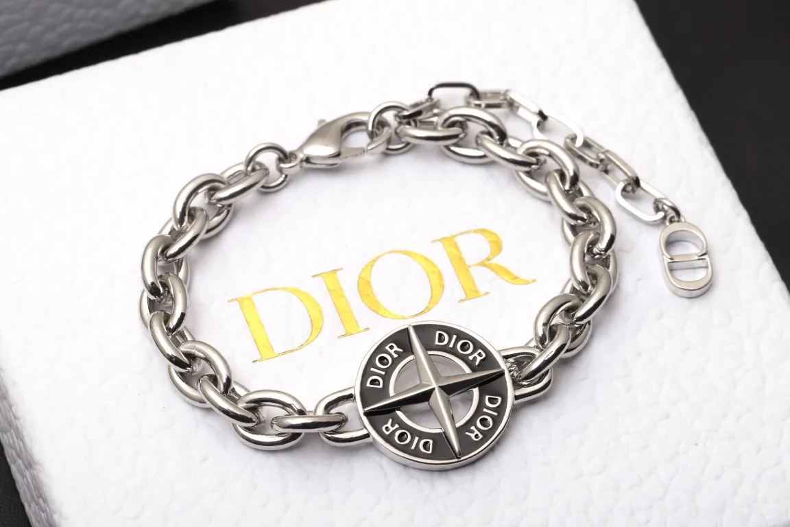 Dior x Stone Island Compass Logo Chain Bracelet D14017253 — view 3