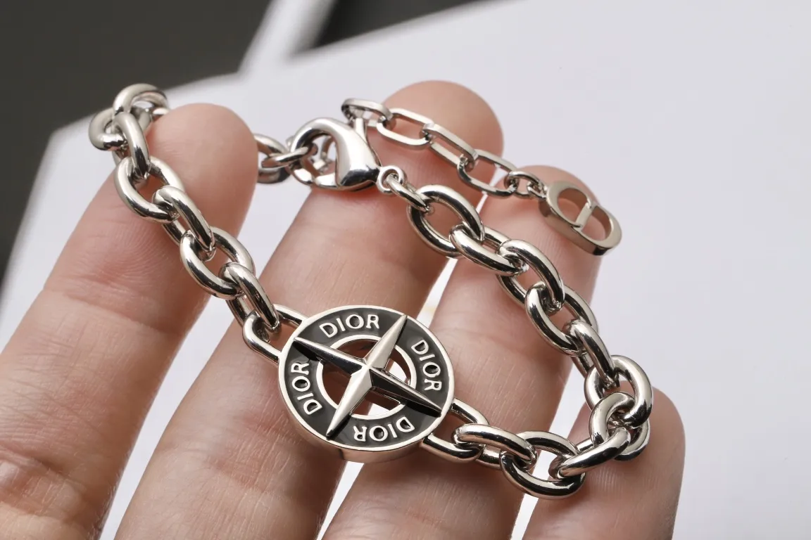 Dior x Stone Island Compass Logo Chain Bracelet D14017253 — view 4
