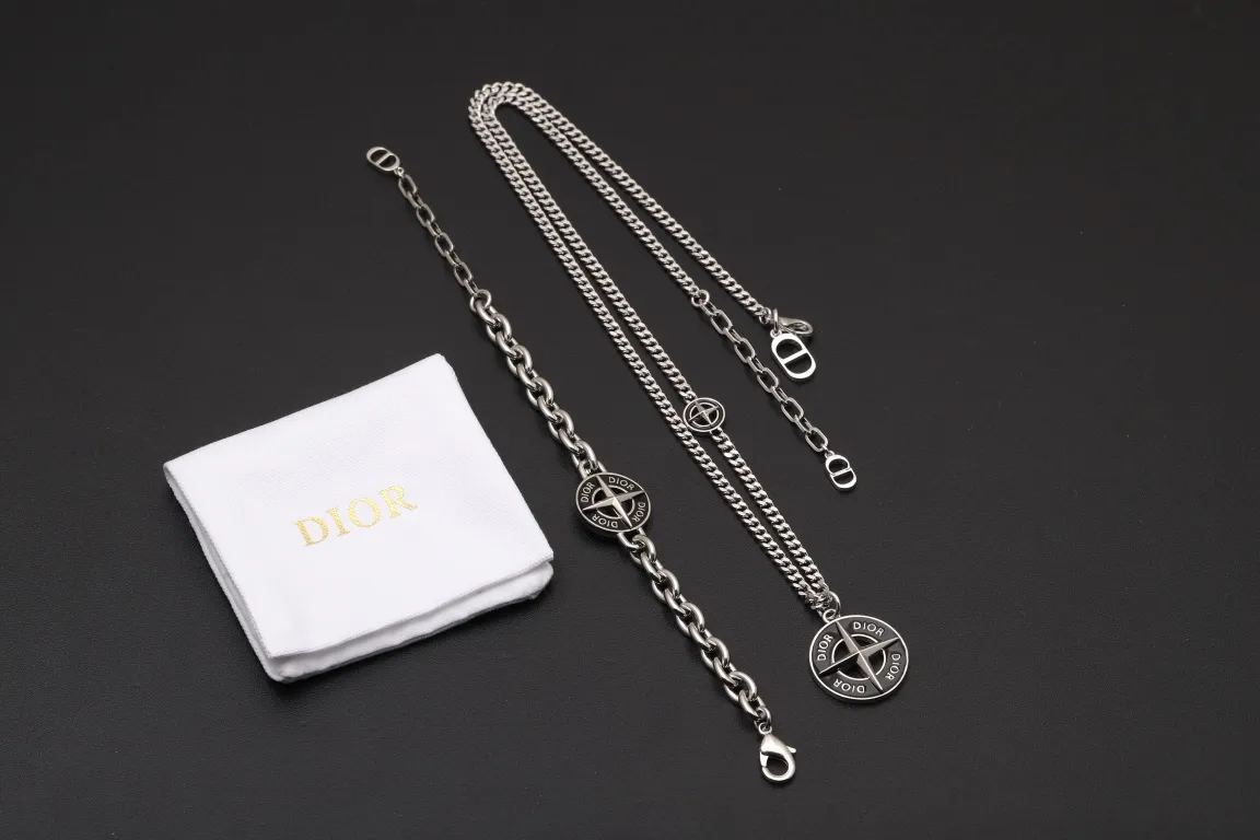 Dior x Stone Island Compass Logo Chain Bracelet D14017253 — view 7