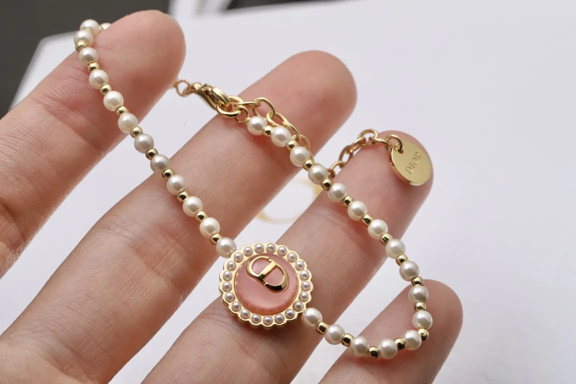 Dior Resin Bead and Faux Pearl Flower Bracelet D16517254 — view 4