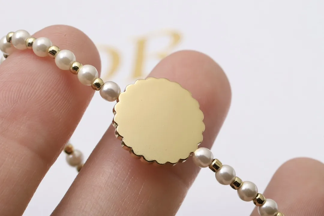 Dior Resin Bead and Faux Pearl Flower Bracelet D16517254 — view 5