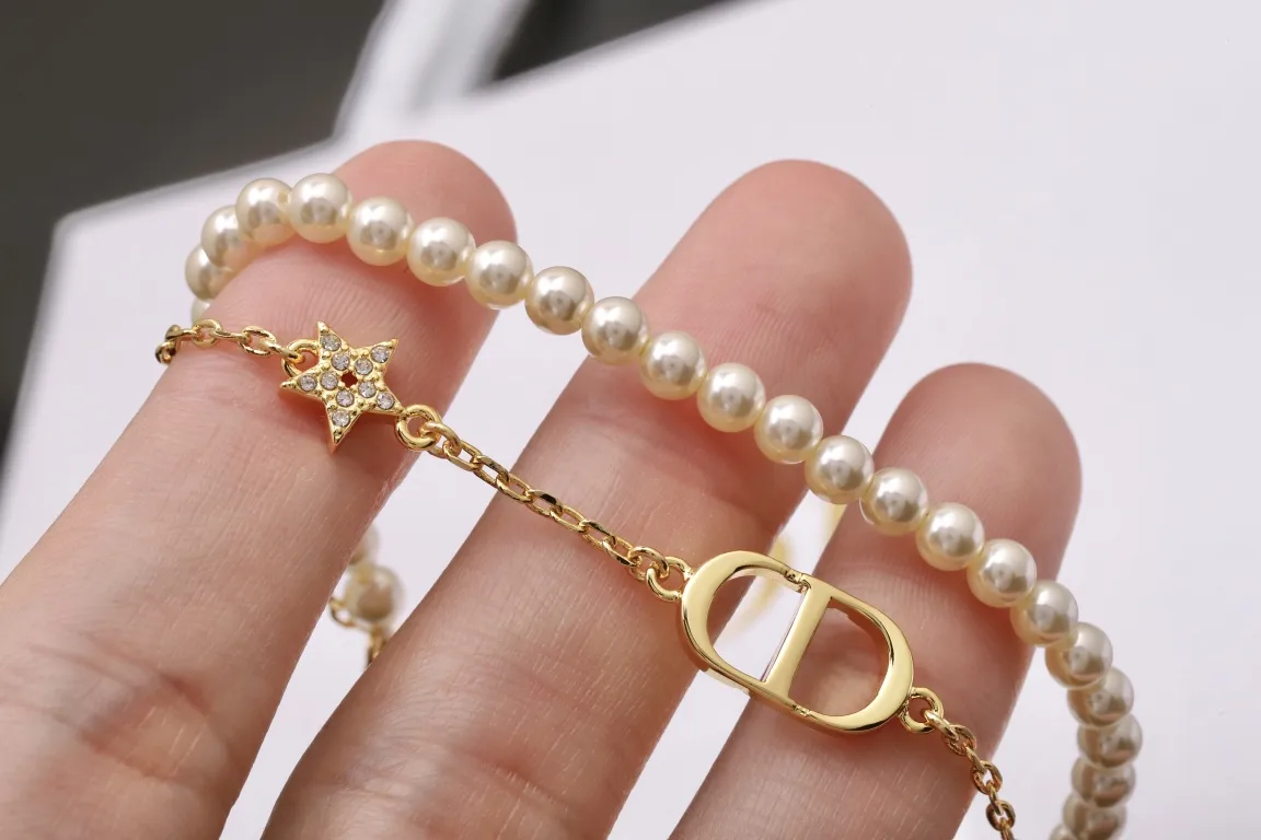 Petit CD Double-Strand Resin Pearl Bracelet D14517691 — view 4
