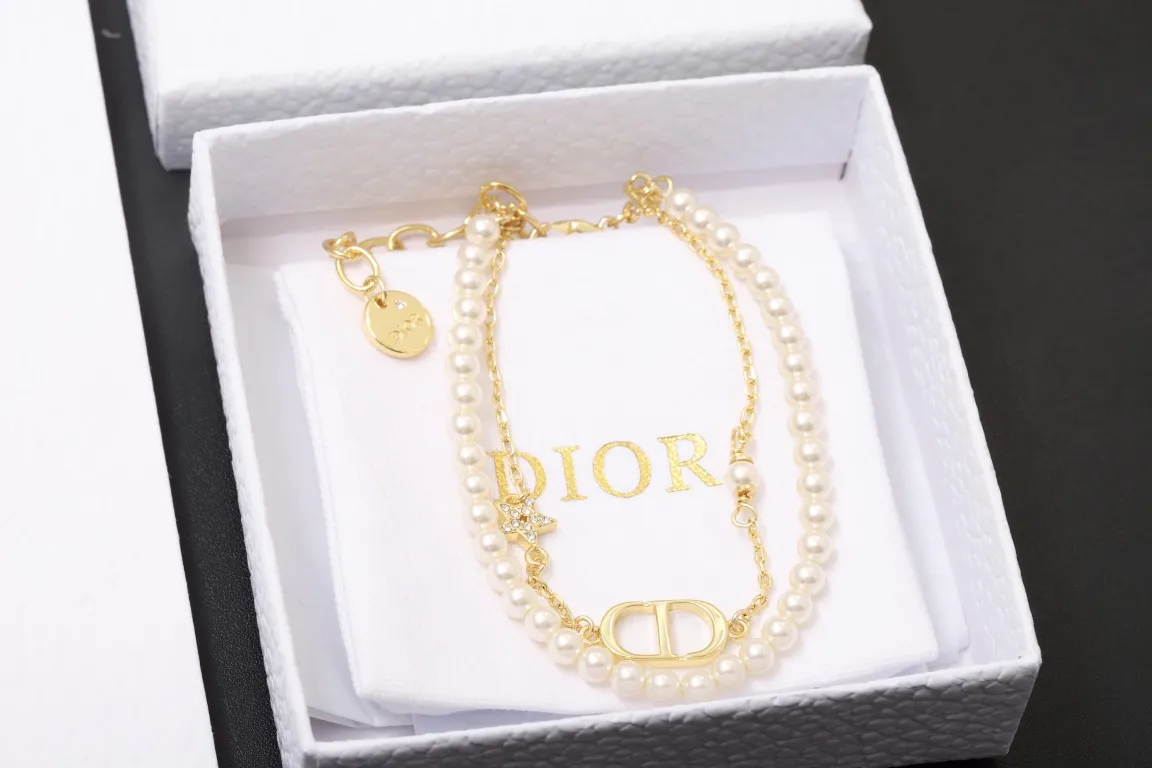 Petit CD Double-Strand Resin Pearl Bracelet D14517691 — view 7