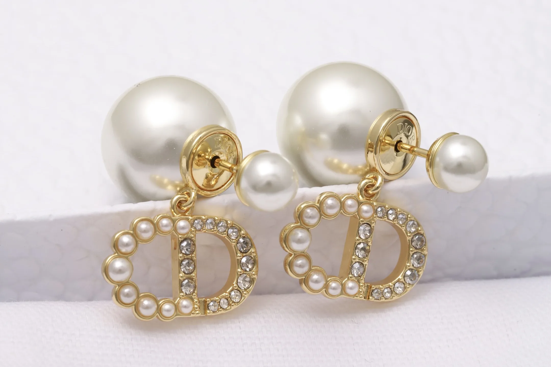 Dior Tribales CD Logo Crystal Earrings D14017215 — view 7
