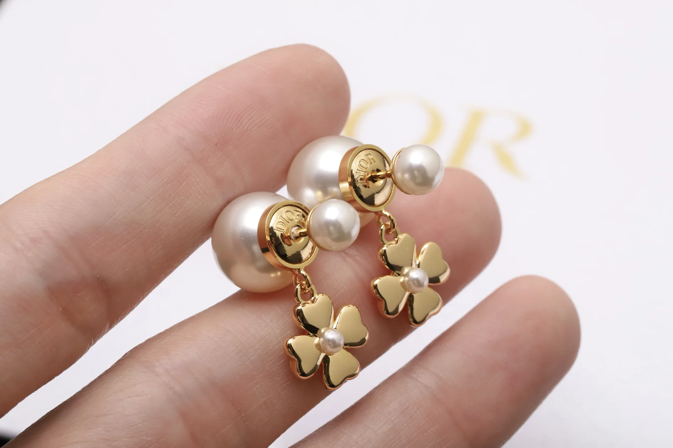 Tribales Clover and Pearl Drop Earrings D12517664 — view 6