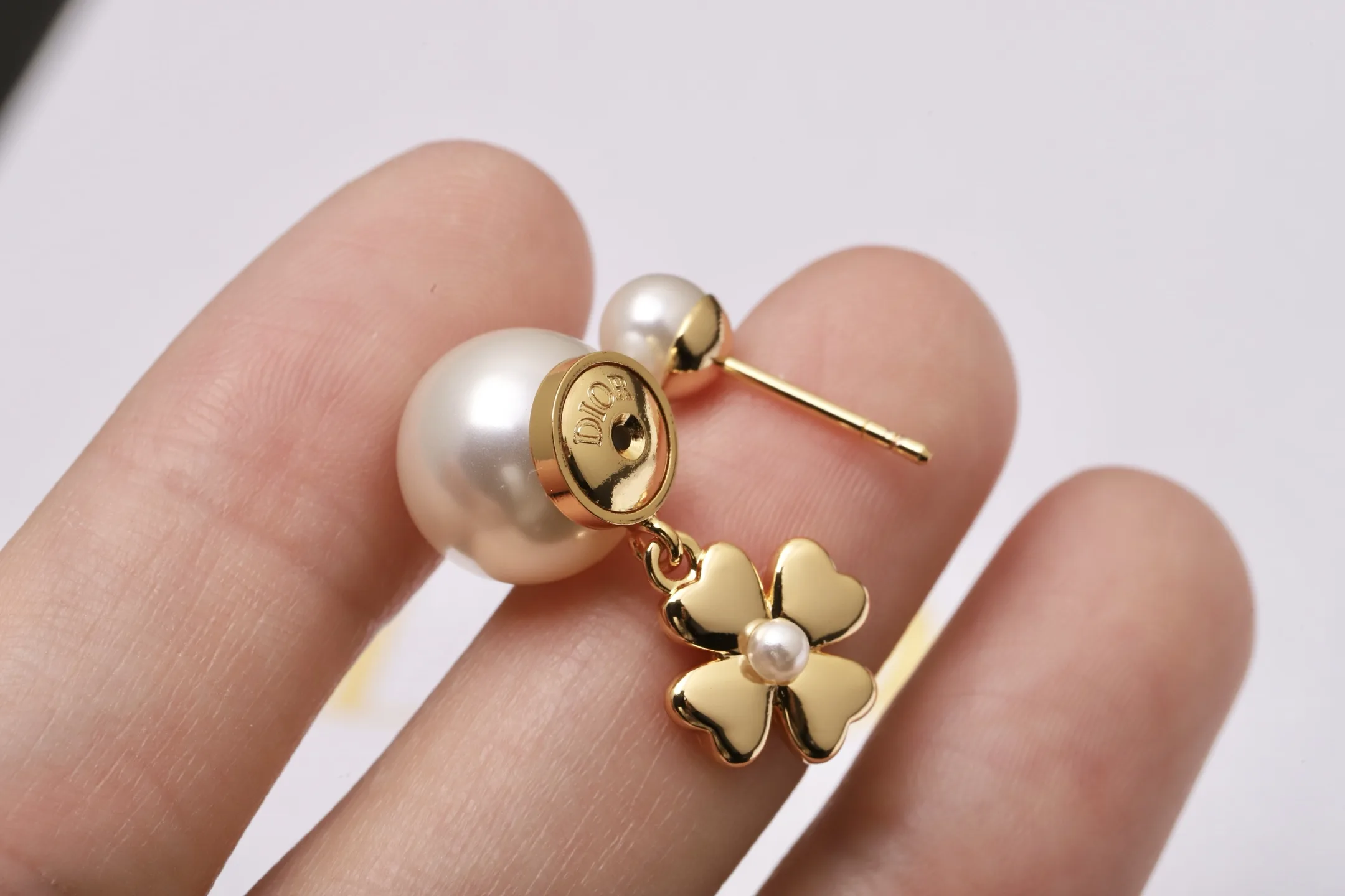 Tribales Clover and Pearl Drop Earrings D12517664 — view 7